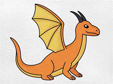 drawing a simple dragon.